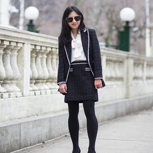 Ann Taylor Tweed Mini Skirt with Pockets